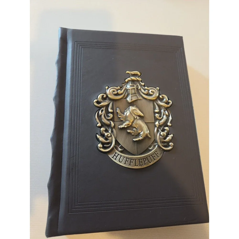 Harry Potter Hufflepuff Crest Blank Journal Notebook with Ribbon Bookmark